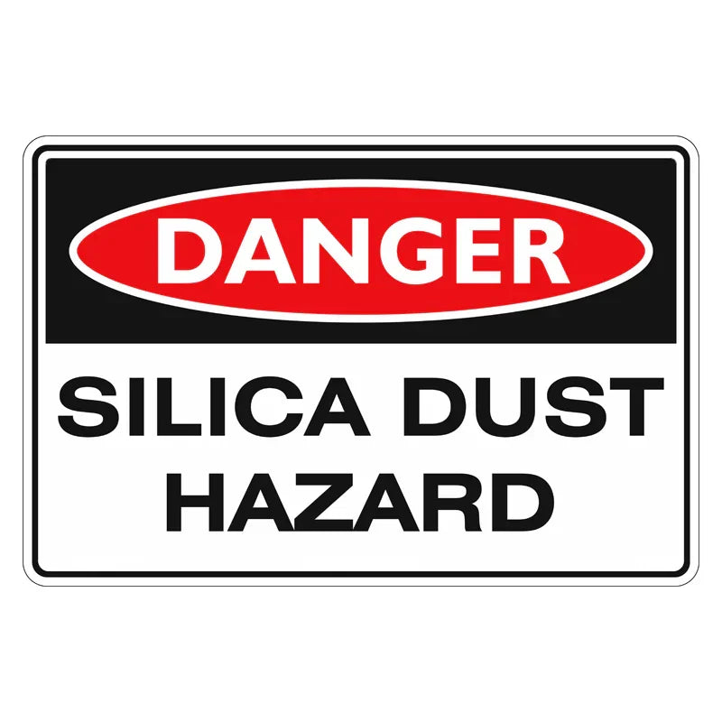 Danger Sign - Silica Dust Hazard