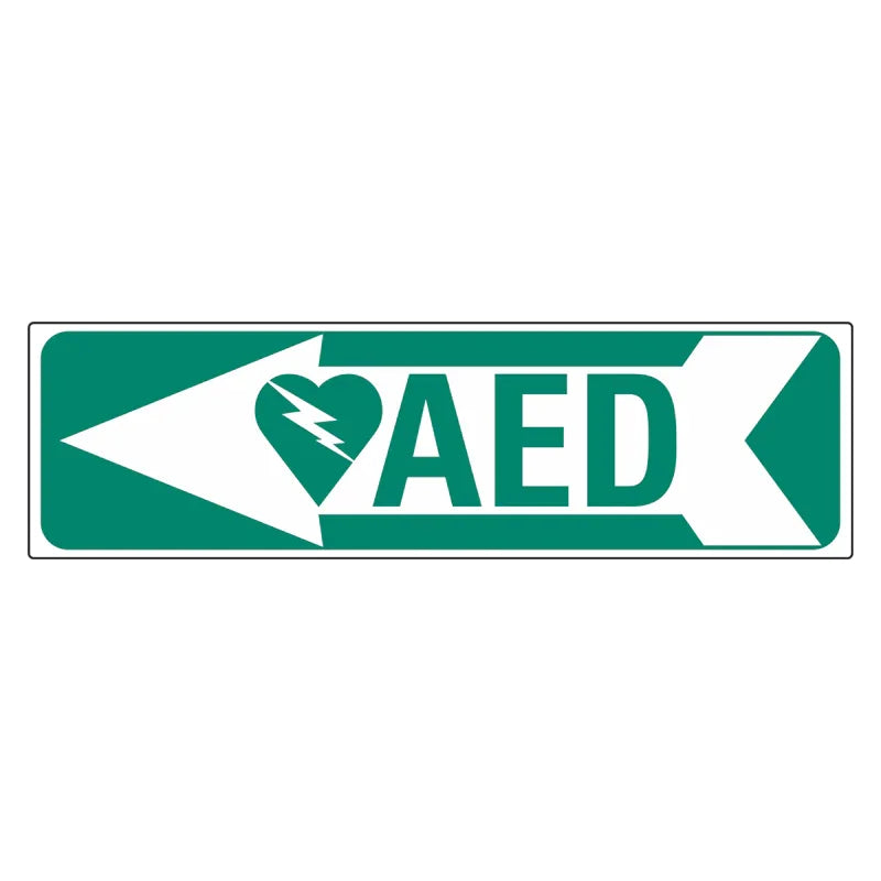 Emergency Sign - AED On The Left