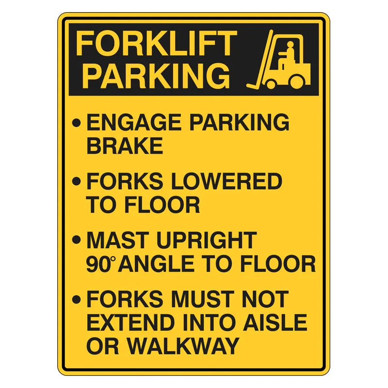 Warning Sign - Forklift Parking