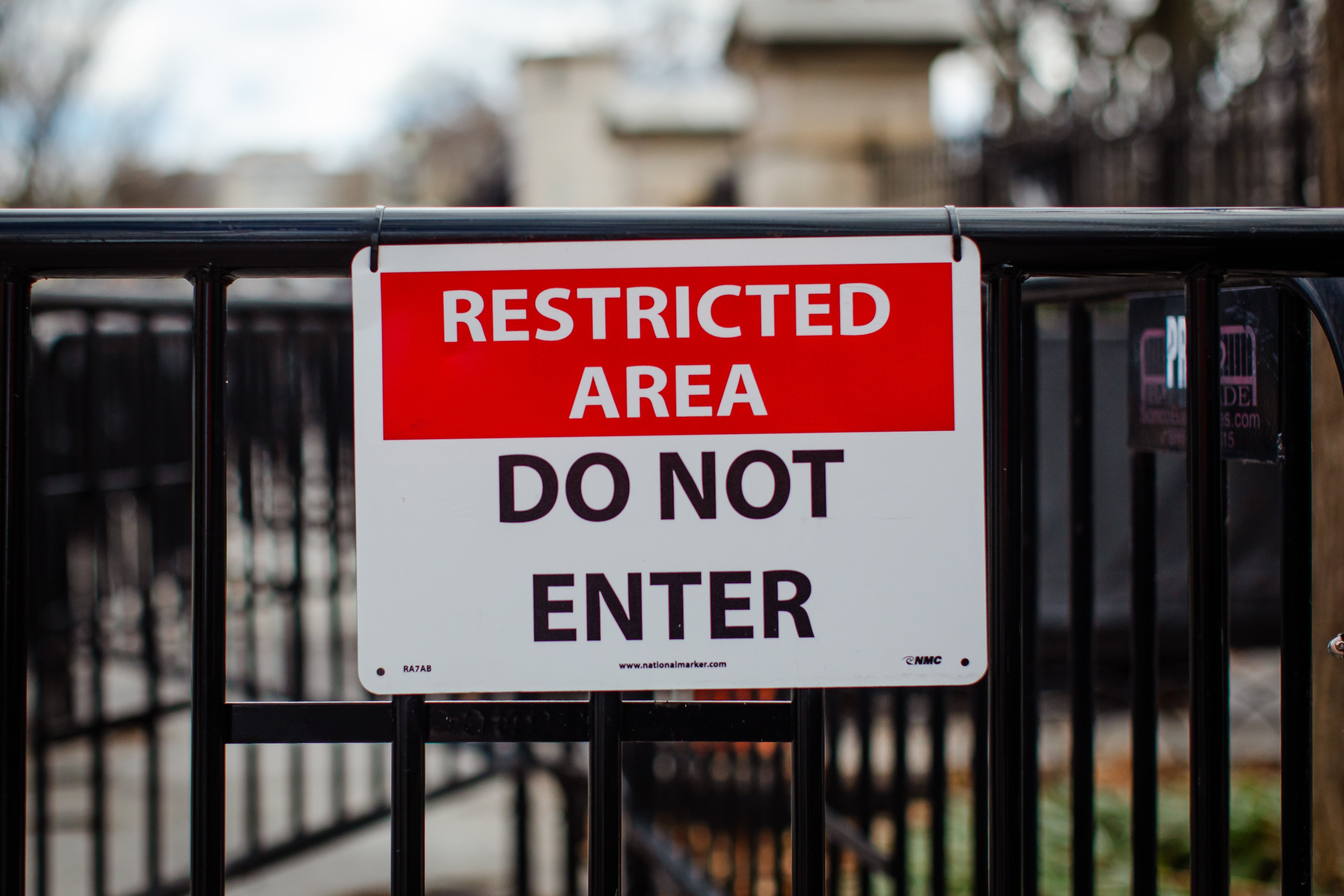 Restricted Area Signs