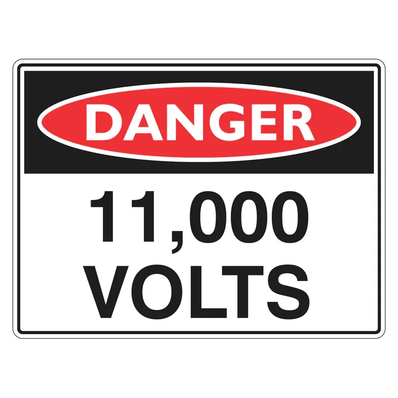 1. Danger Sign - 11,000 Volts - MASHA TEST