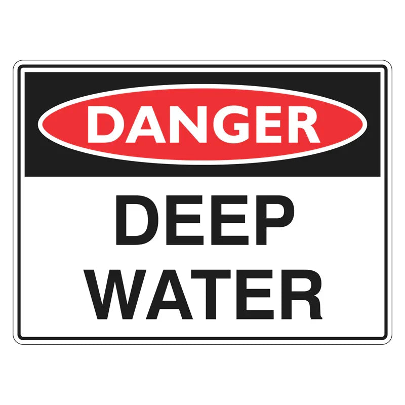 Danger Sign - Deep Water