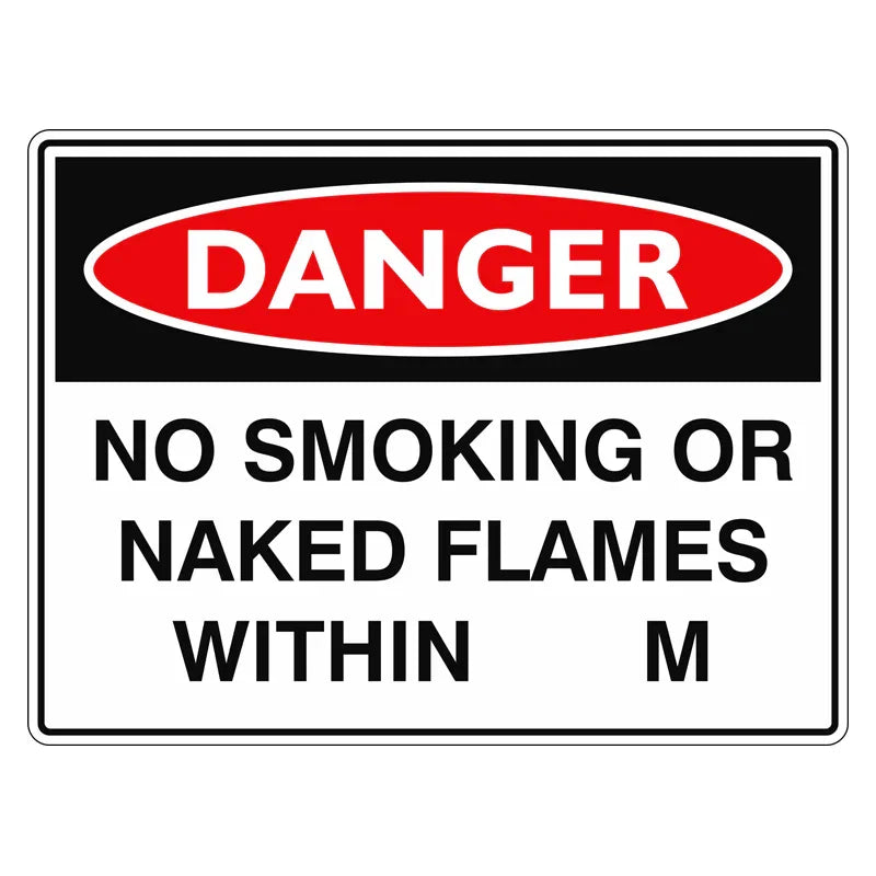 Danger Sign - No Smoking Or Naked Flames Within __m