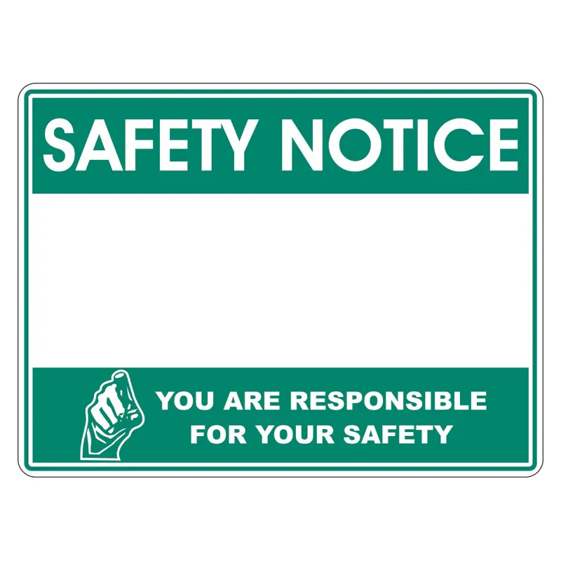 Emergency Sign - Safety Notice Custom