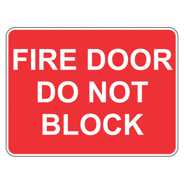 Fire Sign - Do Not Block