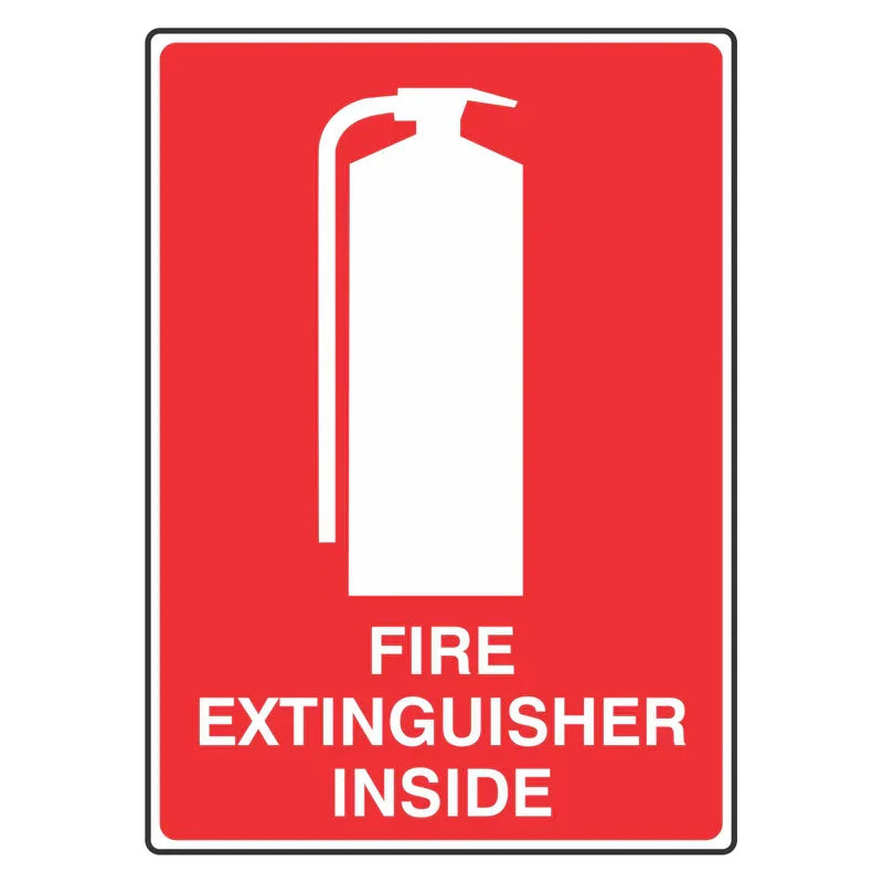 Fire Sign - Fire Extinguisher Inside