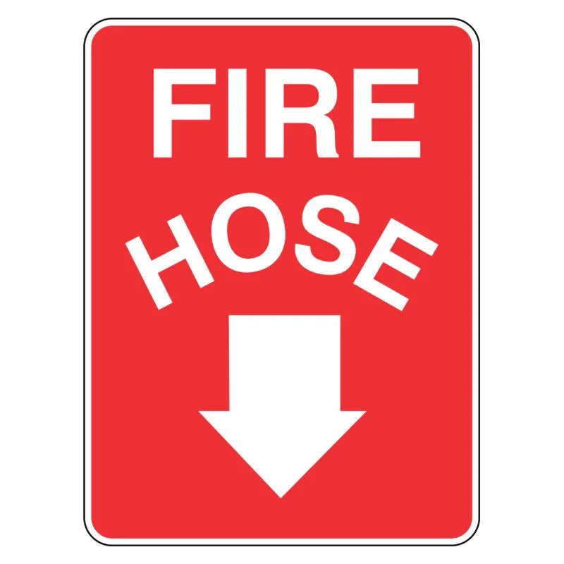 Fire Sign - Fire Hose Arrow