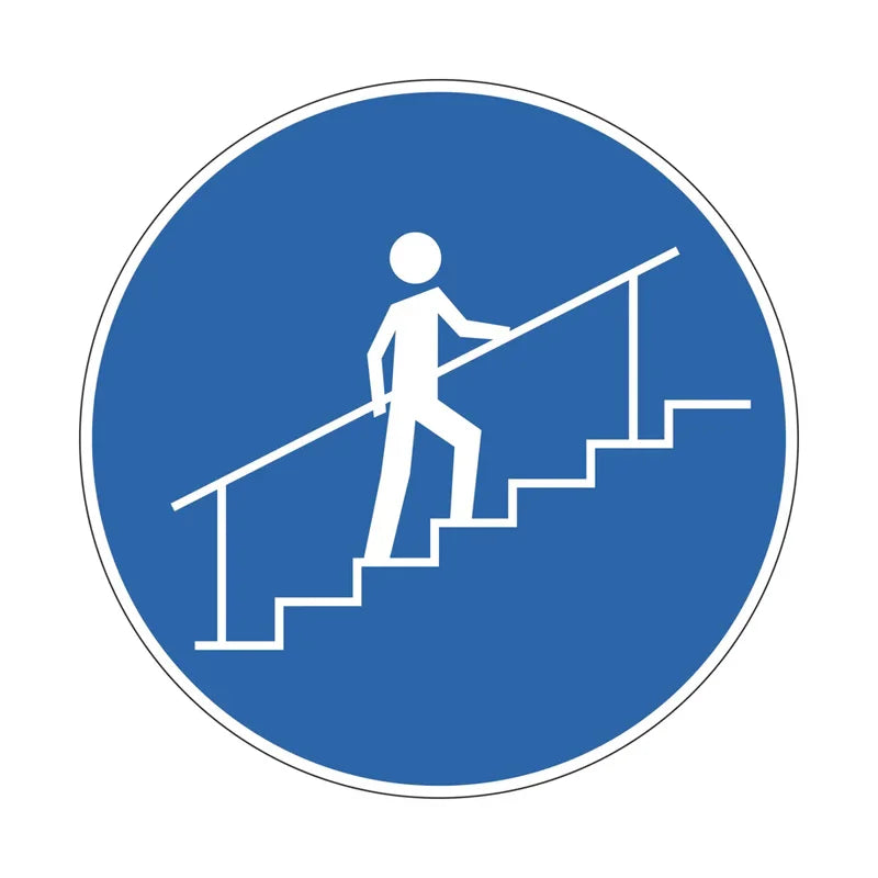 Mandatory Sign - Use Handrail