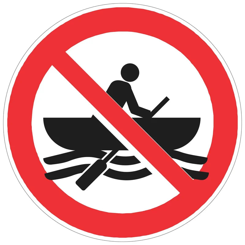 Prohibition Sign - No Boats