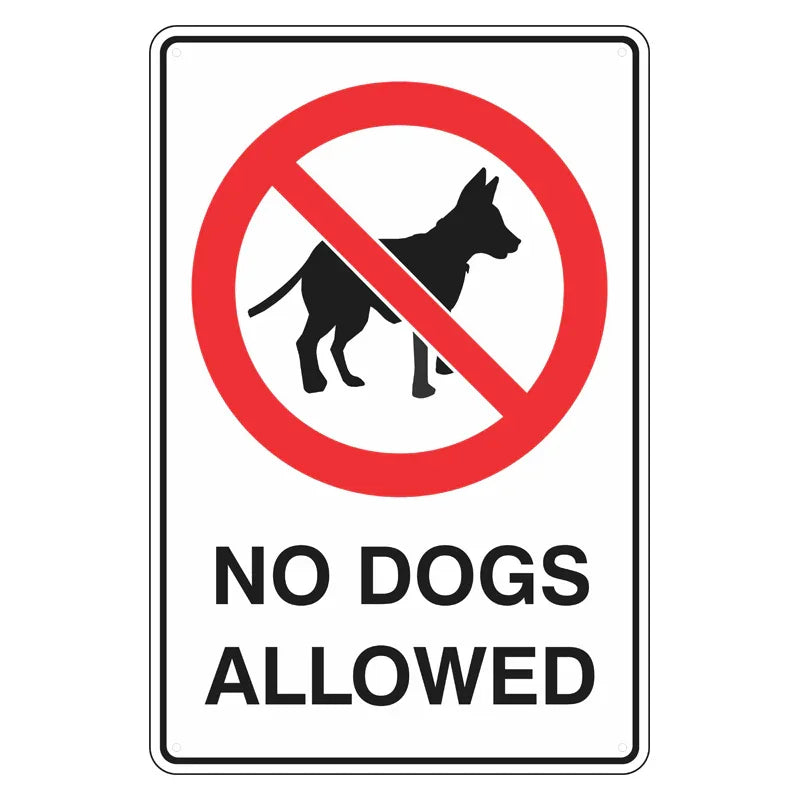 Prohibition Sign - No Dogs Allowed