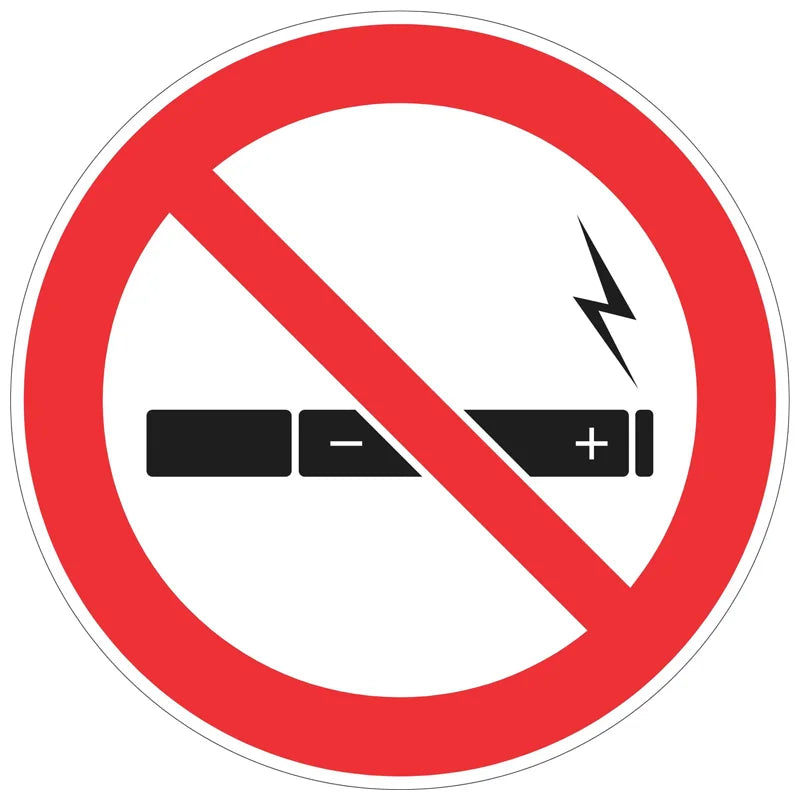 Prohibition Sign - No E-Cigarettes
