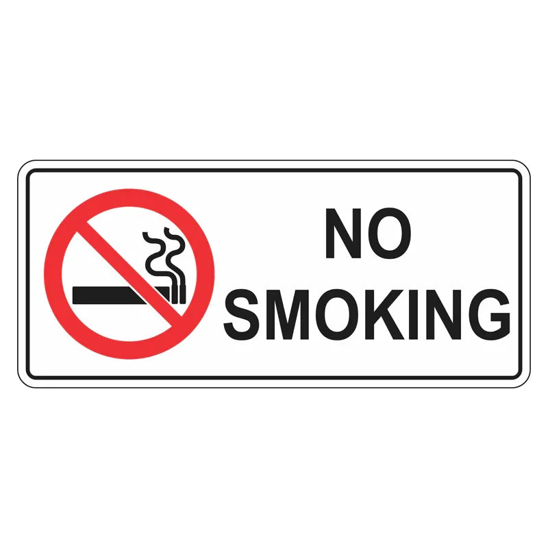 Prohibition Sign - No Smoking - Landscape