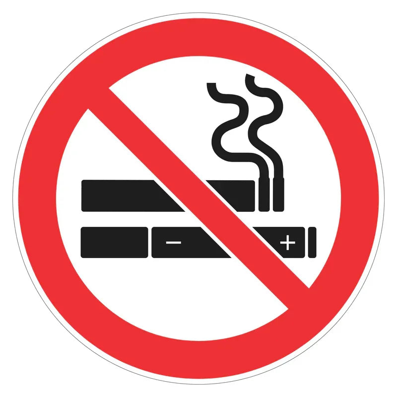 Prohibition Sign - No Smoking, No E-Cigarettes