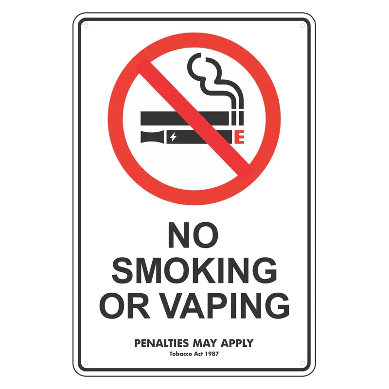 Prohibition Sign - No Smoking Or Vaping