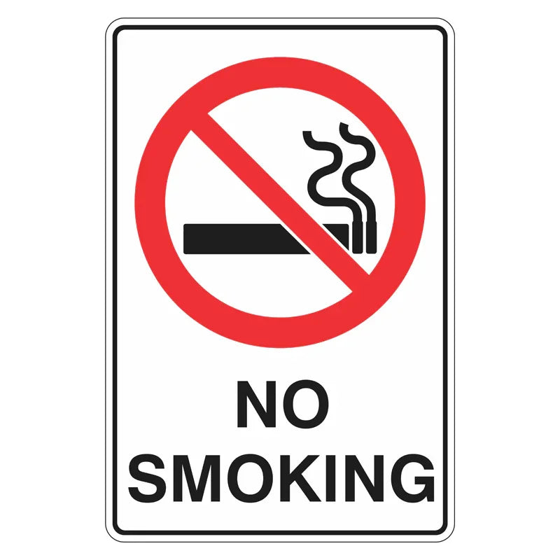 Prohibition Sign - No Smoking - Portrait