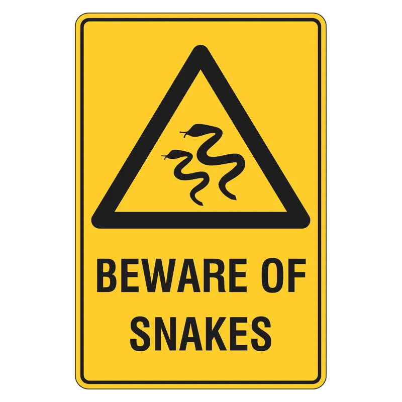 Warning Sign - Beware Of Snakes – Pro Safety Signs