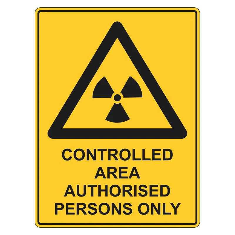 Warning Sign - Controlled Area, Authorised Persons Only