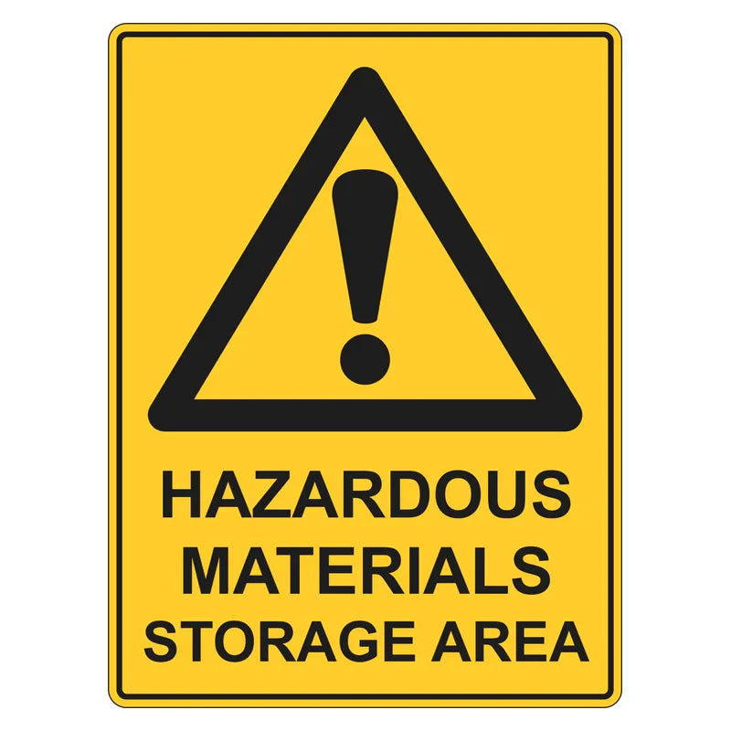 Warning Sign - Hazardous Materials Storage Area