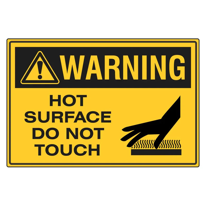 Warning Sign - Hot Surface, Do Not Touch