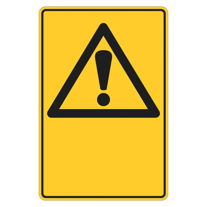 Warning Sign - ! Blank Custom